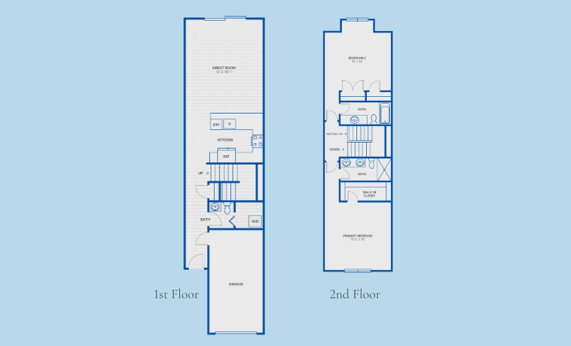 Newport Townhome Floorplan